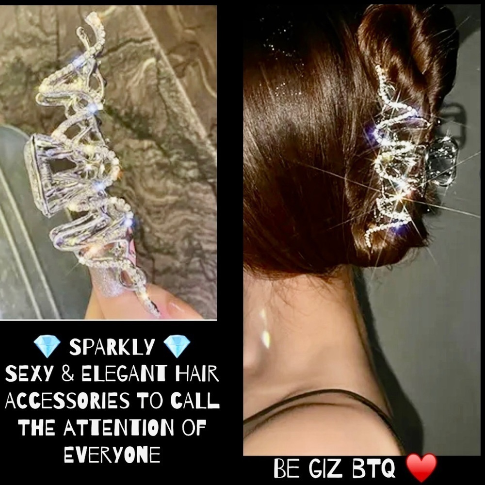 Super Elegant Silver Hairpin to Enhance your Casual or Night Our Hair look